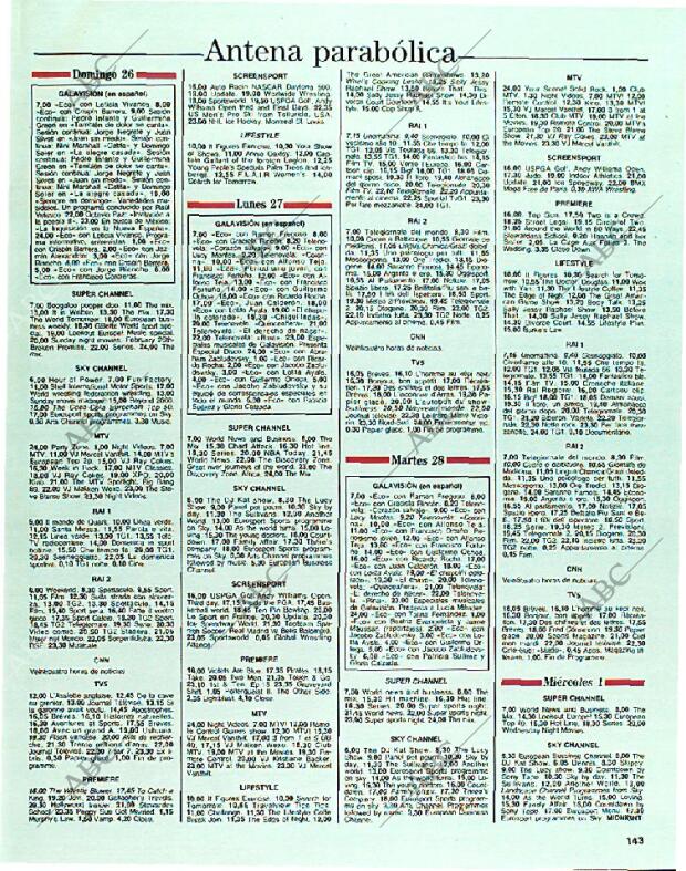 BLANCO Y NEGRO MADRID 26-02-1989 página 143