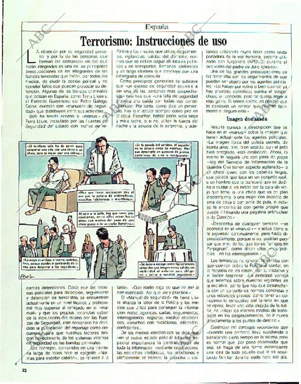 BLANCO Y NEGRO MADRID 26-02-1989 página 22