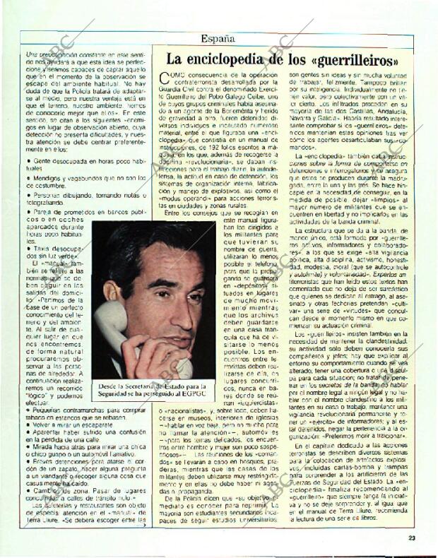 BLANCO Y NEGRO MADRID 26-02-1989 página 23