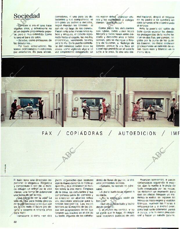 BLANCO Y NEGRO MADRID 26-02-1989 página 32