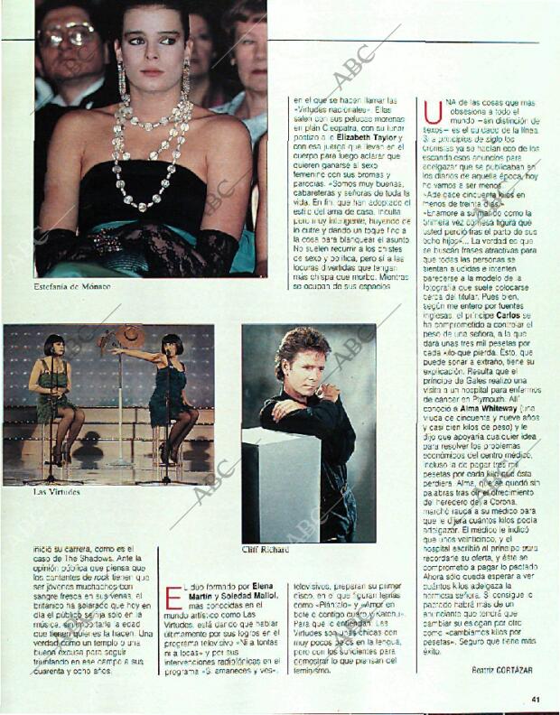 BLANCO Y NEGRO MADRID 26-02-1989 página 41