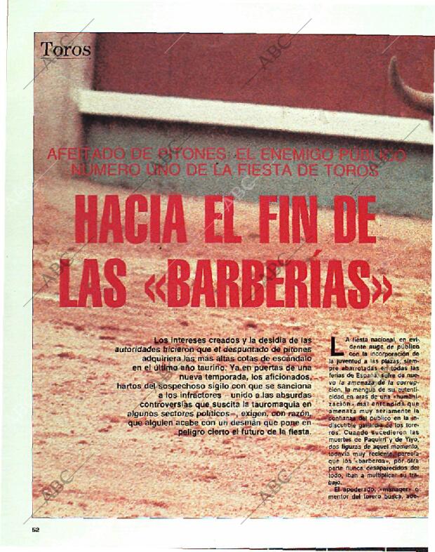 BLANCO Y NEGRO MADRID 26-02-1989 página 52