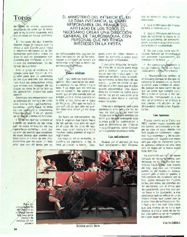 BLANCO Y NEGRO MADRID 26-02-1989 página 54
