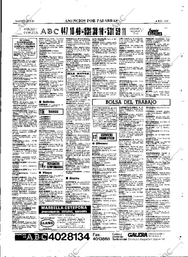 ABC MADRID 28-02-1989 página 109