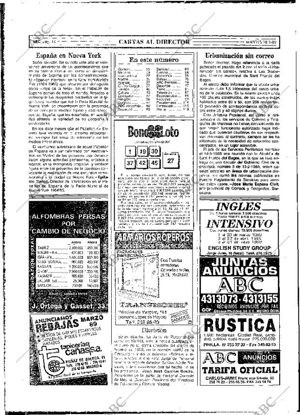 ABC MADRID 28-02-1989 página 14