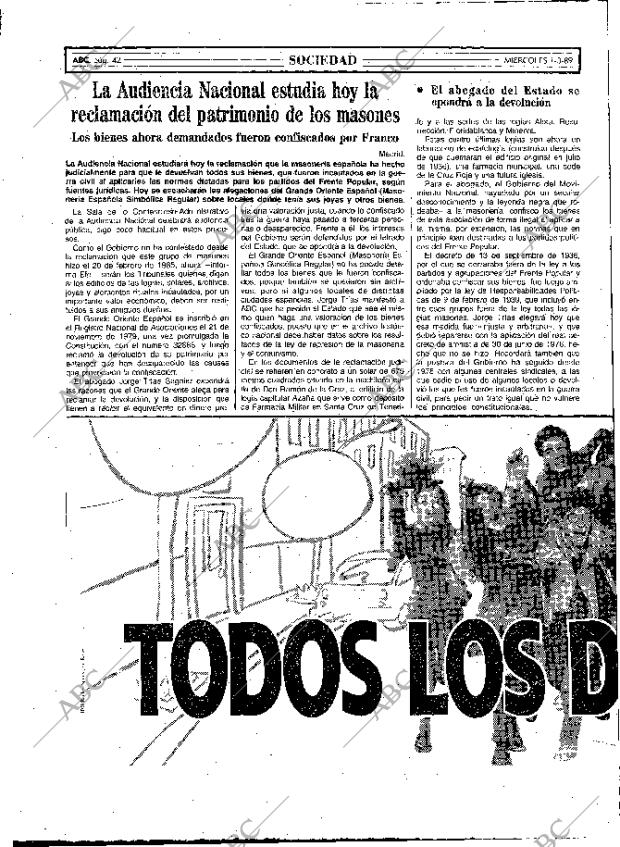 ABC MADRID 01-03-1989 página 42