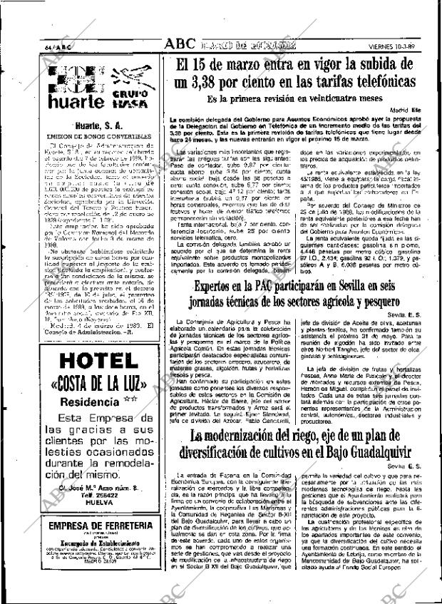 ABC SEVILLA 10-03-1989 página 64