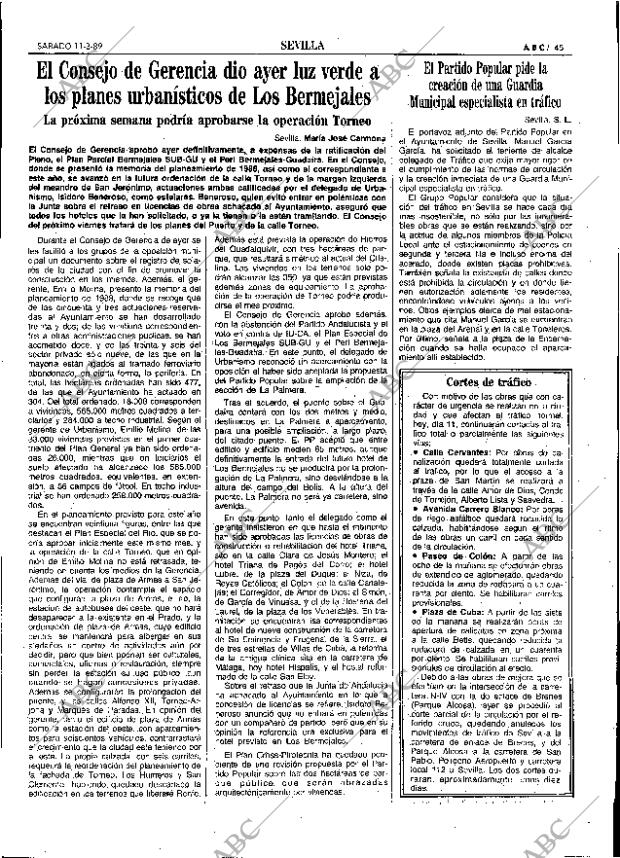ABC SEVILLA 11-03-1989 página 45