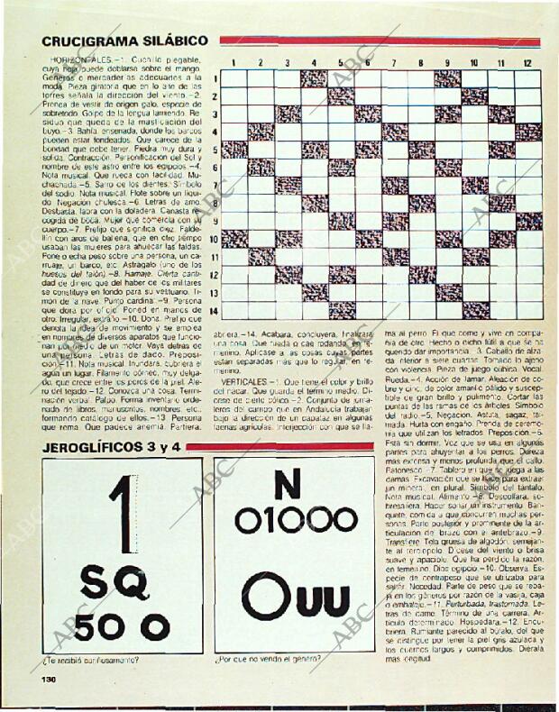 BLANCO Y NEGRO MADRID 12-03-1989 página 130