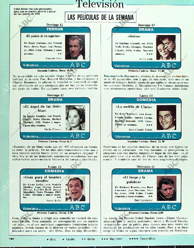 BLANCO Y NEGRO MADRID 12-03-1989 página 140