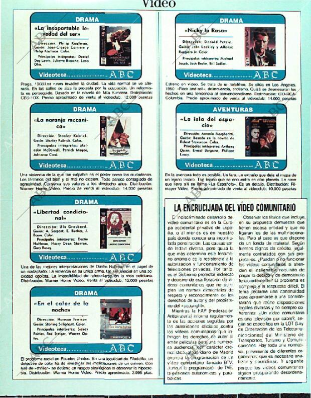 BLANCO Y NEGRO MADRID 12-03-1989 página 144