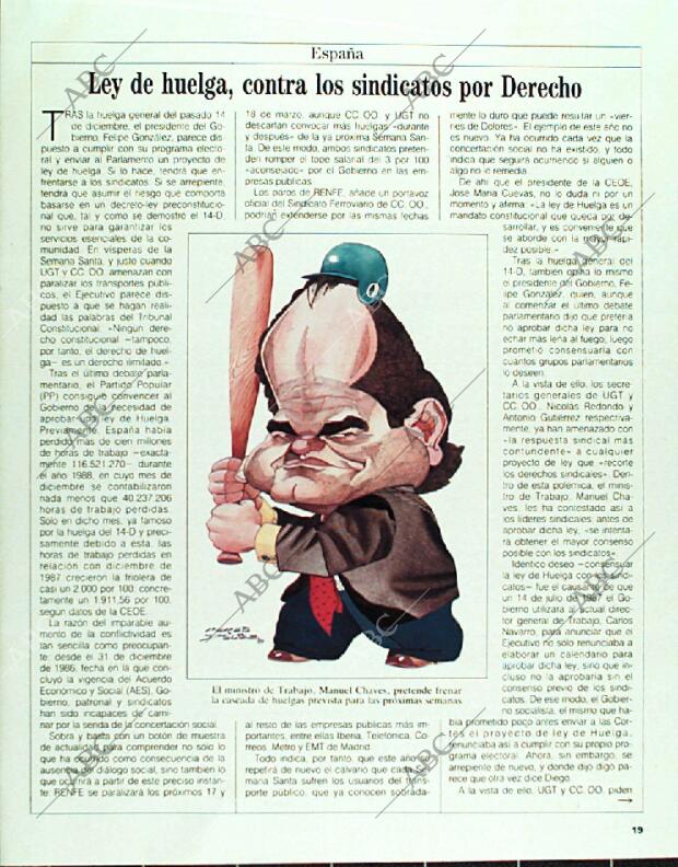 BLANCO Y NEGRO MADRID 12-03-1989 página 19