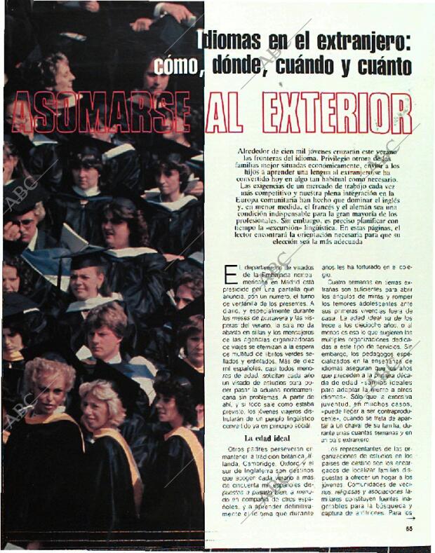 BLANCO Y NEGRO MADRID 12-03-1989 página 65