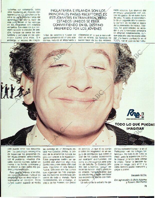 BLANCO Y NEGRO MADRID 12-03-1989 página 71