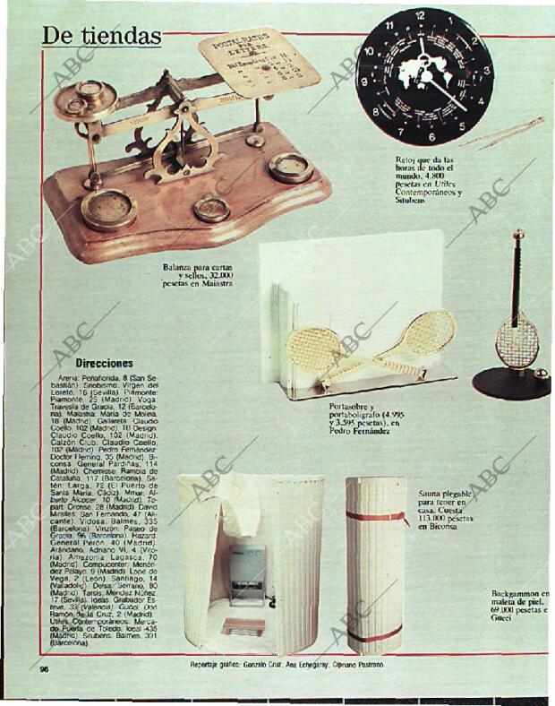 BLANCO Y NEGRO MADRID 12-03-1989 página 96