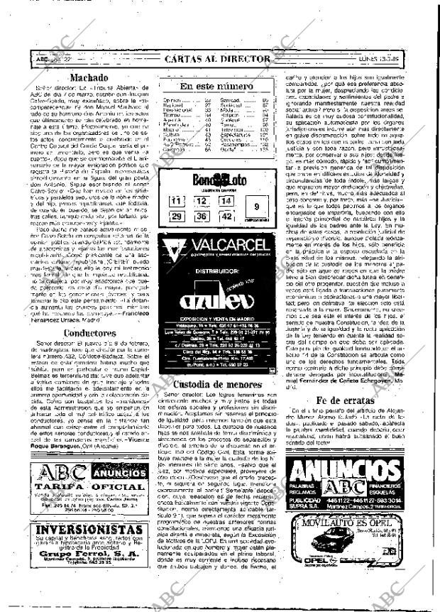 ABC MADRID 13-03-1989 página 22