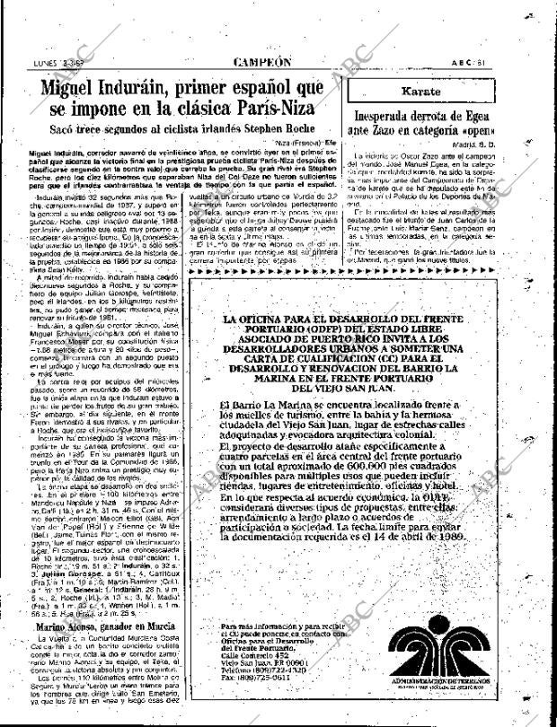 ABC MADRID 13-03-1989 página 81