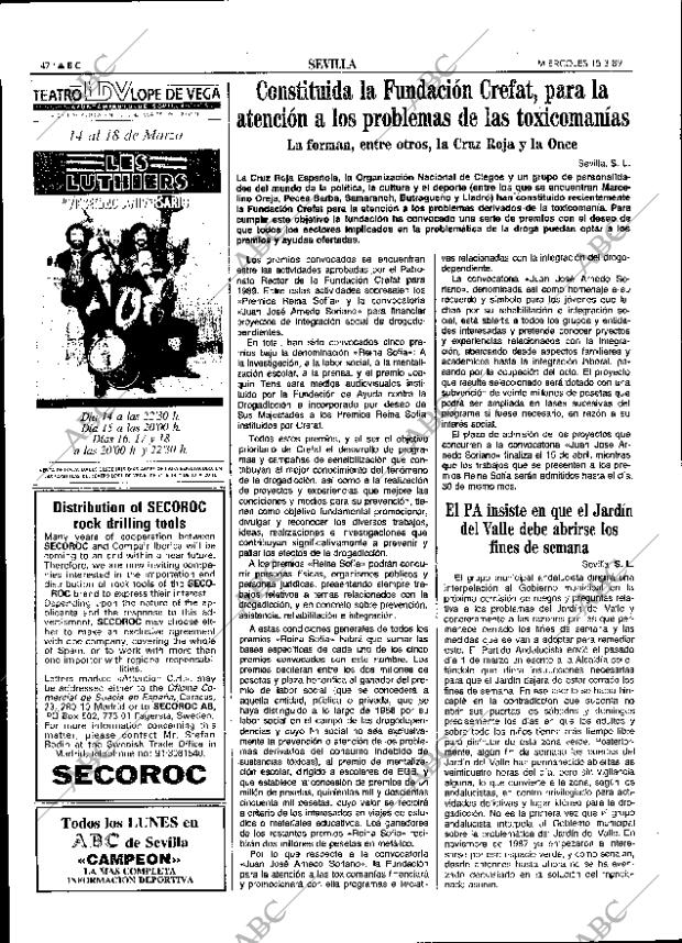 ABC SEVILLA 15-03-1989 página 42