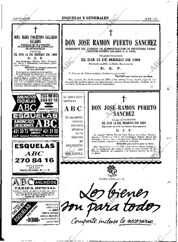 ABC MADRID 16-03-1989 página 115