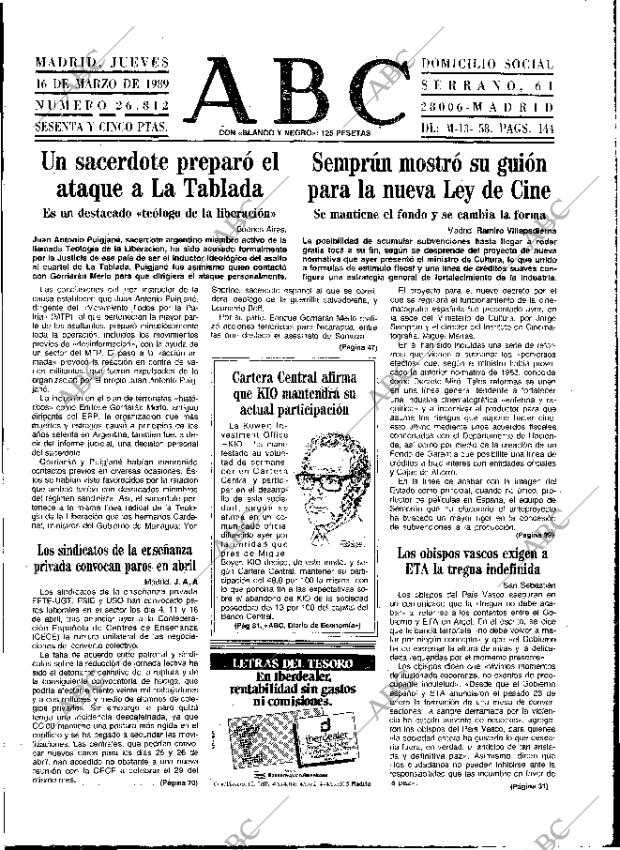 ABC MADRID 16-03-1989 página 25
