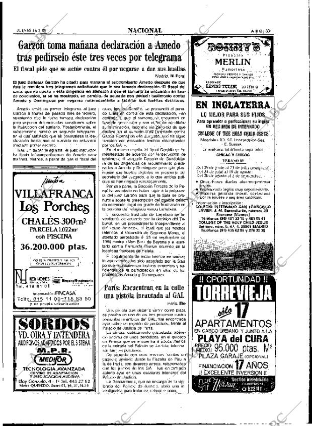 ABC MADRID 16-03-1989 página 33