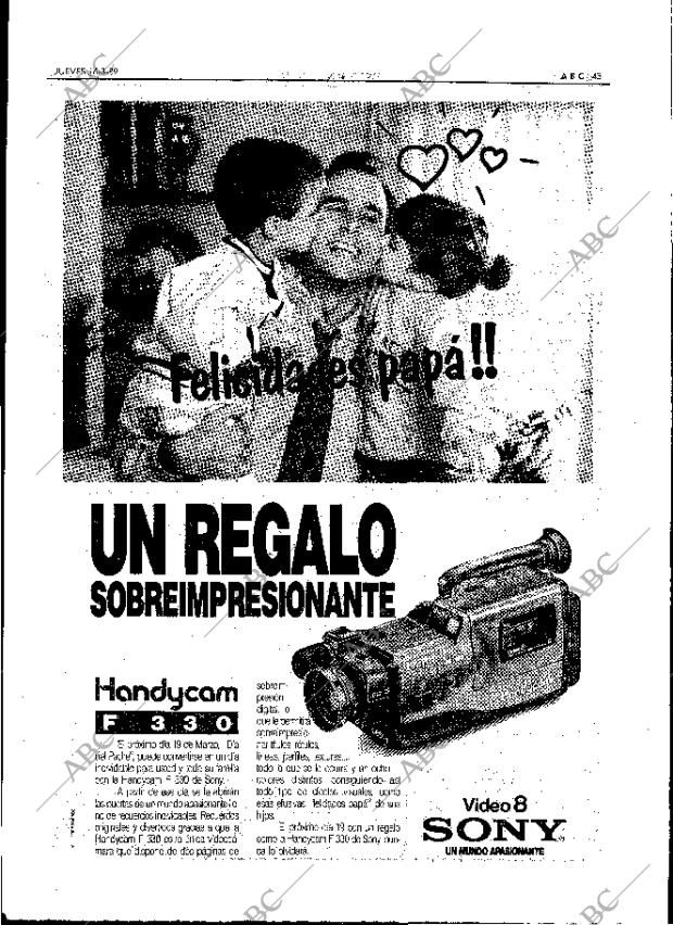 ABC MADRID 16-03-1989 página 45