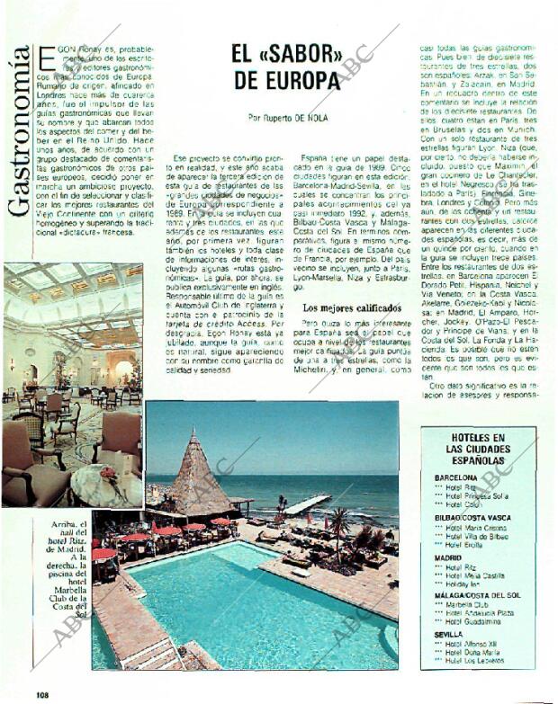 BLANCO Y NEGRO MADRID 19-03-1989 página 108