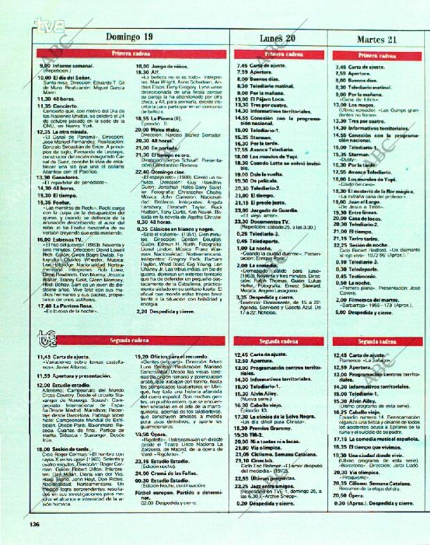 BLANCO Y NEGRO MADRID 19-03-1989 página 136