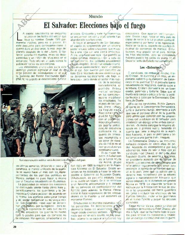 BLANCO Y NEGRO MADRID 19-03-1989 página 20