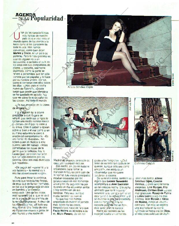 BLANCO Y NEGRO MADRID 19-03-1989 página 40