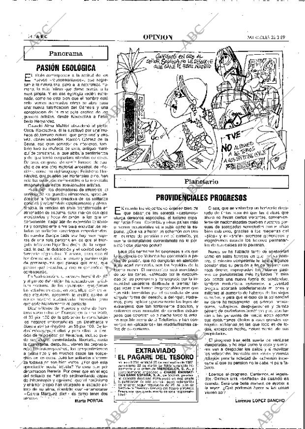 ABC MADRID 22-03-1989 página 14