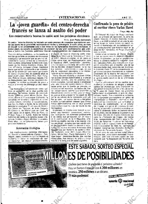 ABC MADRID 22-03-1989 página 25