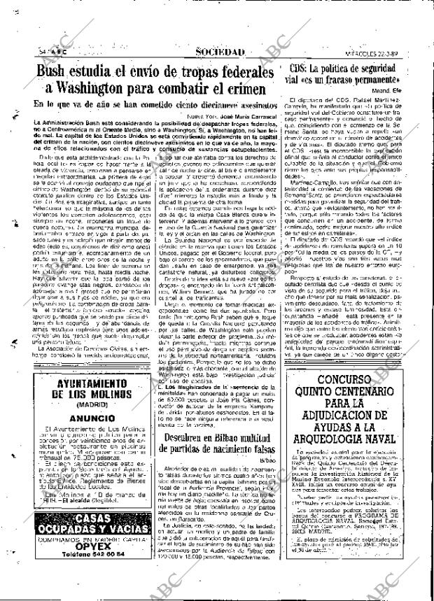 ABC MADRID 22-03-1989 página 54