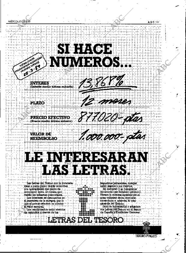 ABC MADRID 22-03-1989 página 61