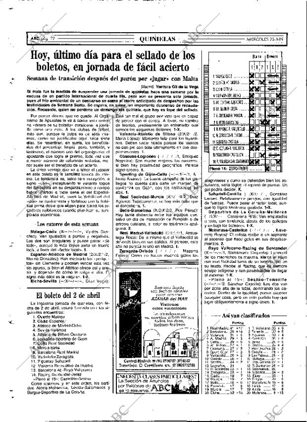 ABC MADRID 22-03-1989 página 72