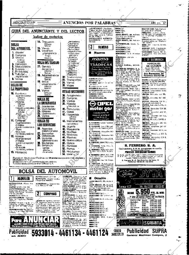 ABC MADRID 22-03-1989 página 87