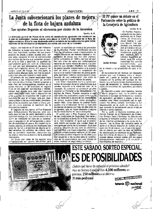 ABC SEVILLA 22-03-1989 página 27