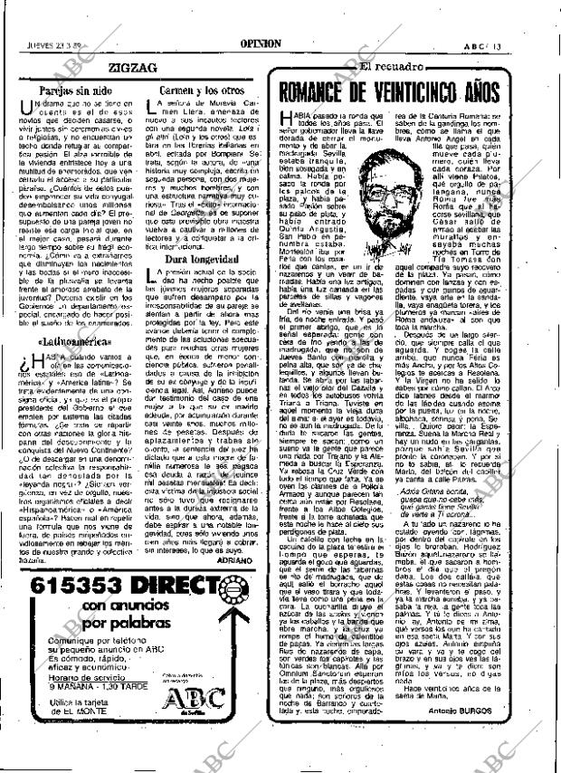 ABC SEVILLA 23-03-1989 página 13