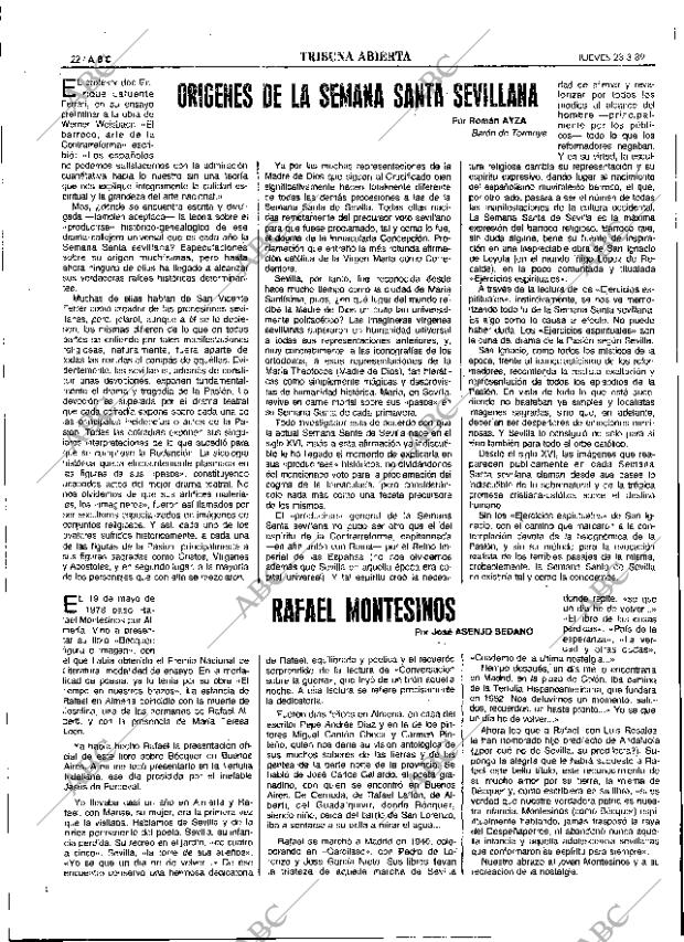ABC SEVILLA 23-03-1989 página 22