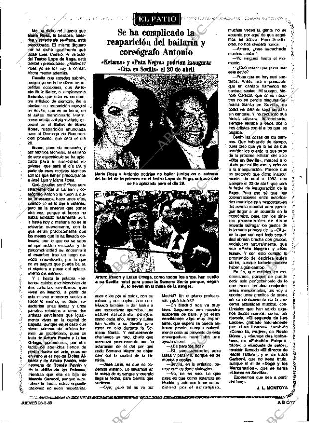 ABC SEVILLA 23-03-1989 página 77