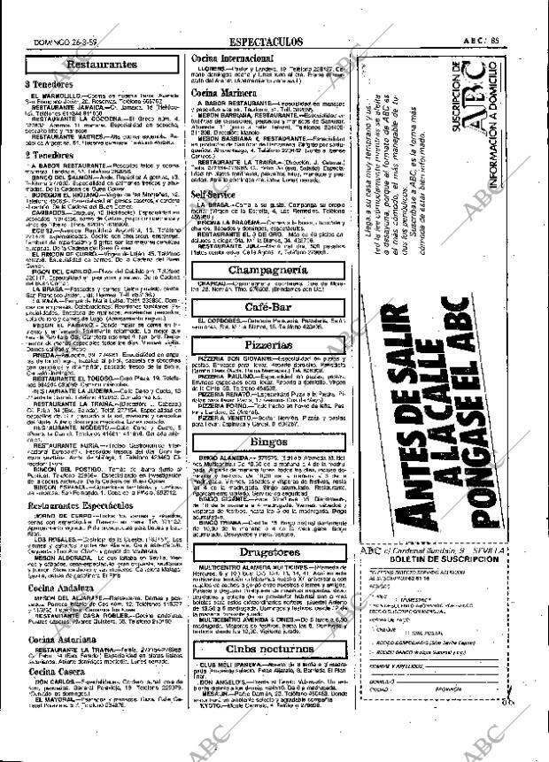 ABC SEVILLA 26-03-1989 página 85
