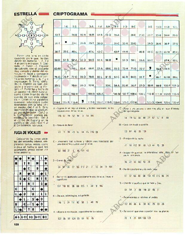 BLANCO Y NEGRO MADRID 26-03-1989 página 128