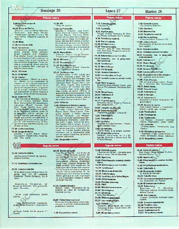 BLANCO Y NEGRO MADRID 26-03-1989 página 136