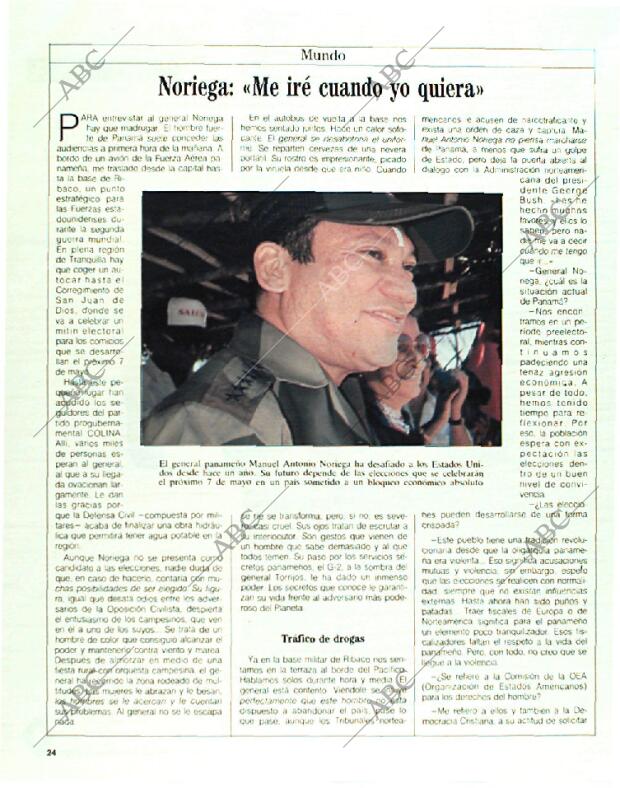 BLANCO Y NEGRO MADRID 26-03-1989 página 24