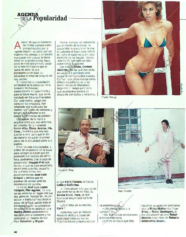 BLANCO Y NEGRO MADRID 26-03-1989 página 46