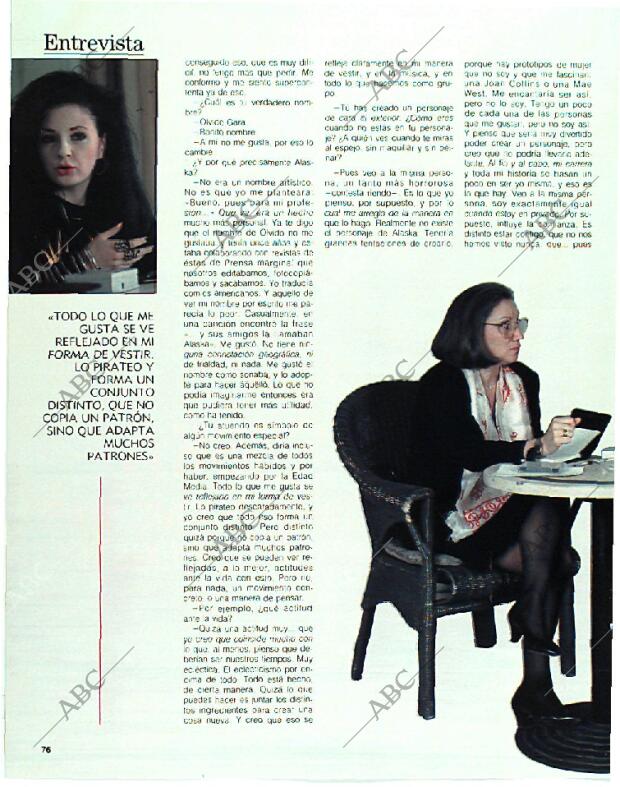 BLANCO Y NEGRO MADRID 26-03-1989 página 76