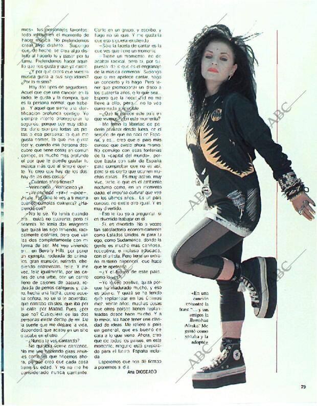 BLANCO Y NEGRO MADRID 26-03-1989 página 79