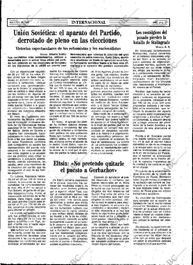 ABC MADRID 28-03-1989 página 29