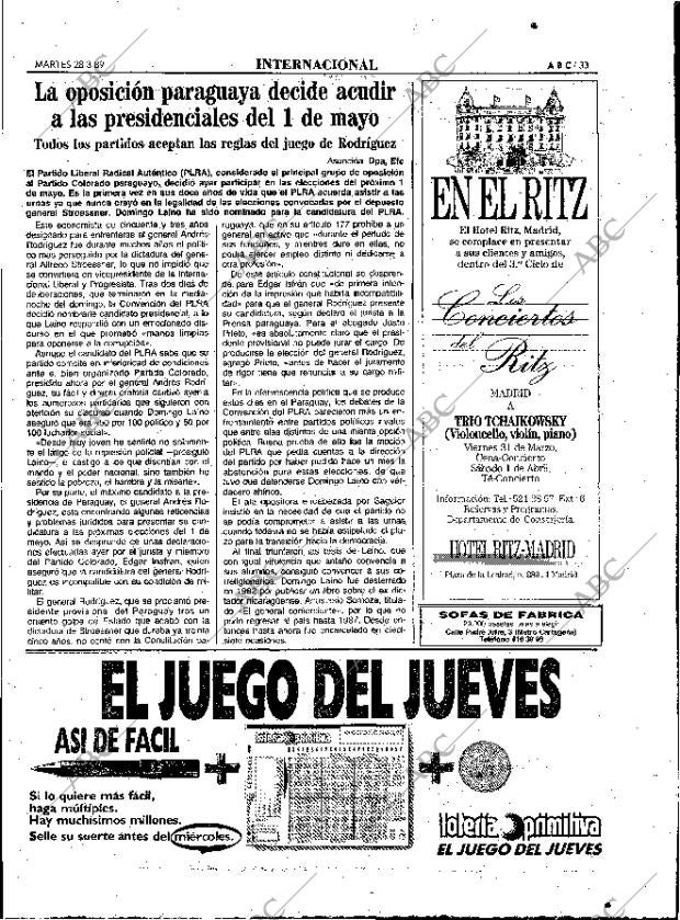 ABC MADRID 28-03-1989 página 33