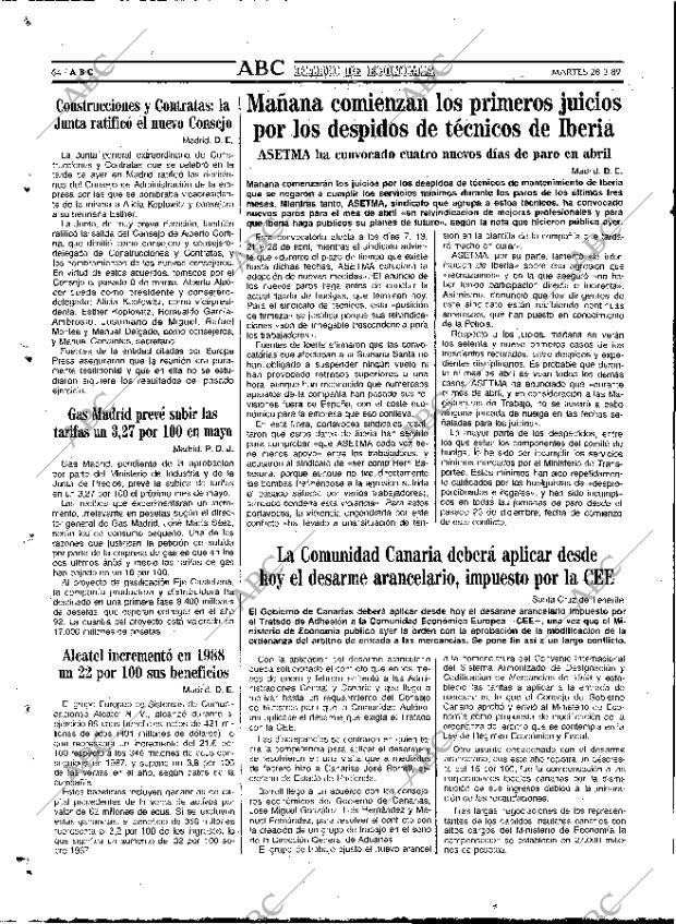 ABC MADRID 28-03-1989 página 64